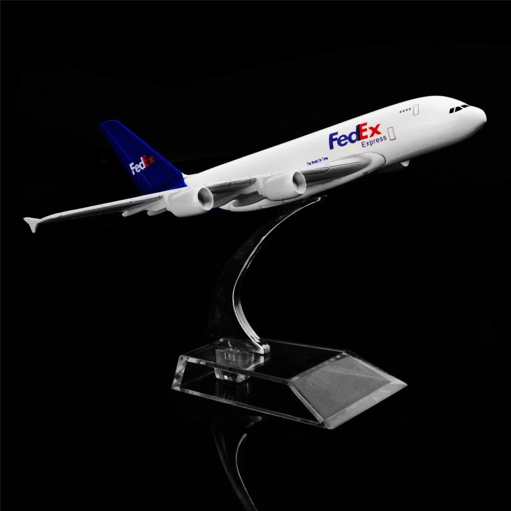 1:400 16cm Fedex Airbus 380 A380 FEDEX Airways Metal Diecast Airplane Model Office Decoration Toy Kits Gift