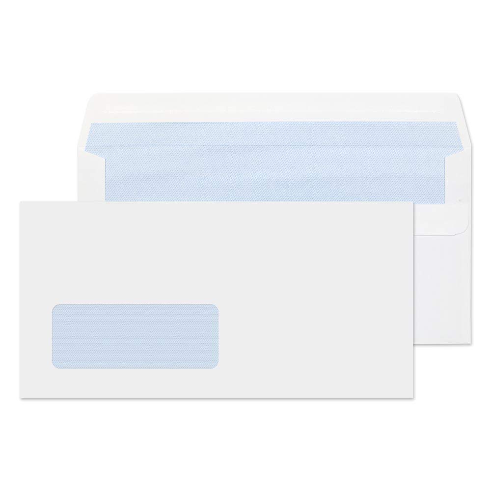 Blake Purely Everyday DL 110 x 220 mm 80 gsm Window Self Seal Envelopes (12884/100 PR) White - Pack of 100