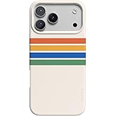 Casely iPhone 17 Pro Max Case | Totally Groovy | Rainbow Stripes Color Block | Compatible with MagSafe | Classic Ultra Slim Design