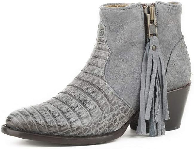 women's gray booties
