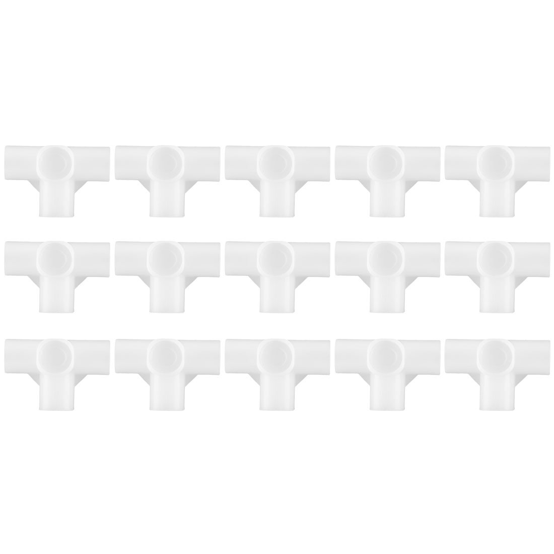 Photo 1 of uxcell Shoe Rack Accessories Connectors, 16mm Inner Diameter for Repair Assembled Wardrobe 4 Way, Replacement of Parts 15 Pcs