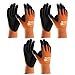 3 Pack MaxiFlex® UltimateTM Hi-Vis Orange Work Gloves 34-8014 Sizes Small-X-Large (Large)