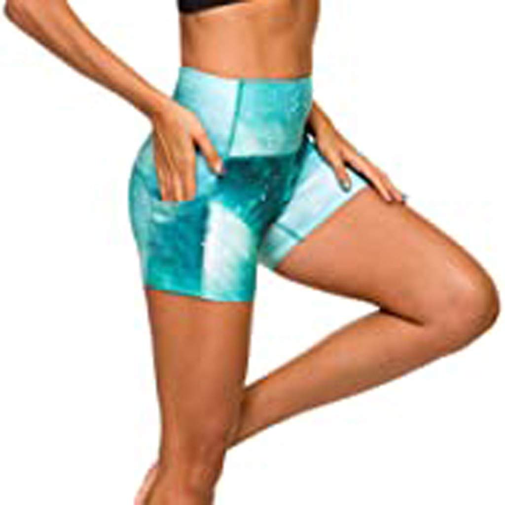 Yoga Pants for Women, Leewos 2020 New! Womens Workout Shorts Scrunch Booty Gym Yoga Pants Tie-dye Pockets Leggings(Green, S) : Beauty