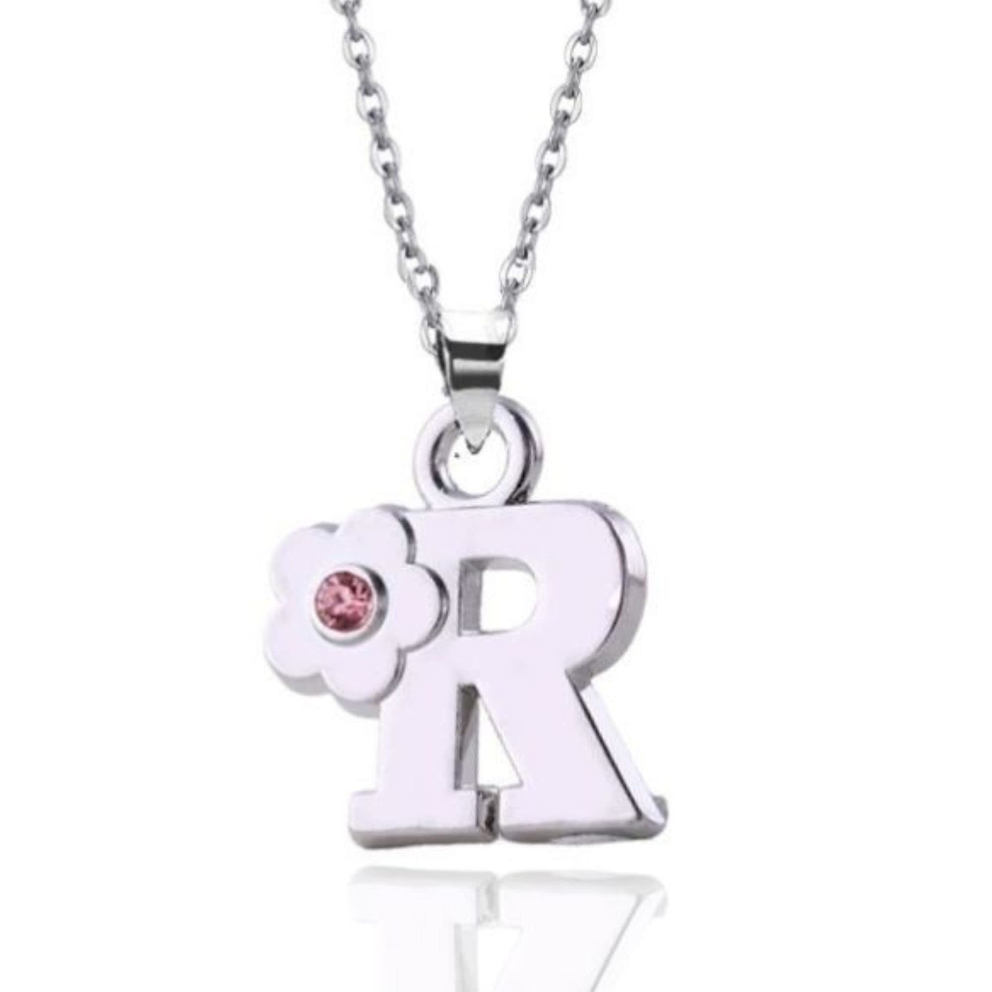 JennyWrenJewels Children's Initial Letter A-Z Pendant Necklace | Gifts for girls birthday, christmas, party | Personalised Jewellery Gift for daughter, niece, friend, sister