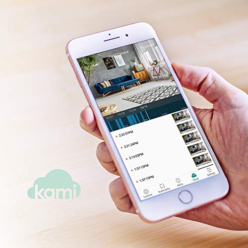 KAMI Home Security Camera System 1080P HD Indoor Smart Cam, Motion