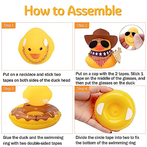 thumbnail image 2 of MuMyer Yellow Duck Car Ornaments Unique Rubber Duck Car... 2 of 11