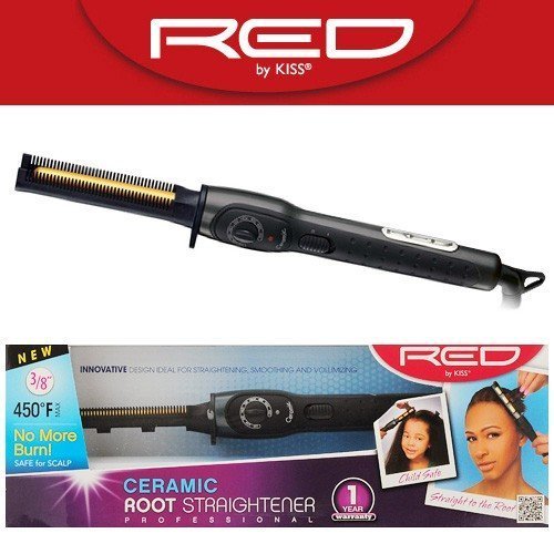 RED by KISS Ceramic Root Straightener 3/8 Model #SCO035 by Red Kiss by Red Kiss