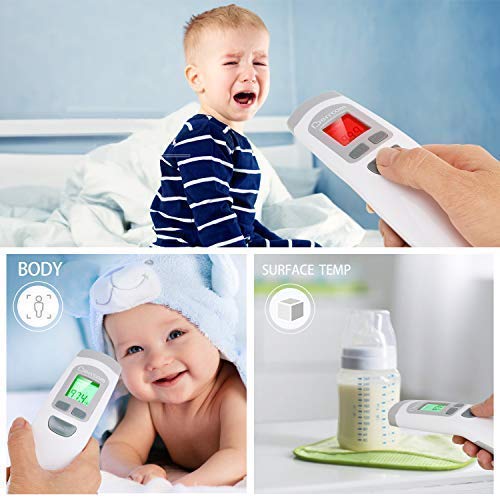 Baby Forehead Thermometer for Fever, Touchless Thermometer for Kids, Infants,Toddlers, Child, Adults, Nurses by Berrcom
