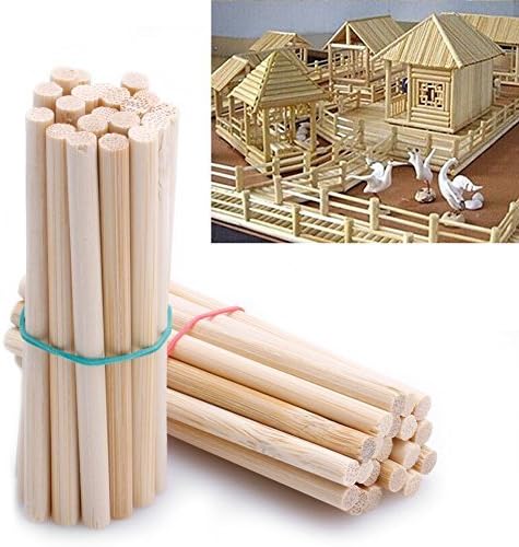Slaxry 100Pcs Math Manipulatives Math Wooden Counting Sticks Kids Preschool Educational Toys Counting Rods for Arithmetic Learning