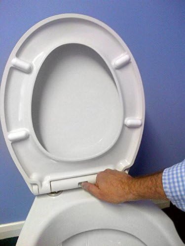 Euroshowers Rainbow Soft Close Toilet Seat (orange), 375mm x 445mm - Image 4