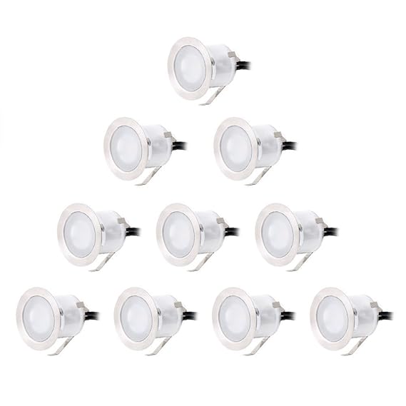 LED Einbaustrahler - 10er Deckenspots IP 67 Einbauleuchte ?32mm Einbaustrahler 50000+ Stunden Einbauspots Deckeneinbauleuchte