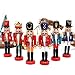 ORITA Christmas Wooden Nutcracker Soldier Ornament Decoration for Home 6 Pieces