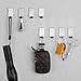 8 Pcs Adhesive Hooks, OUTOWIN Stainless Steel Wall Hooks Waterproof Hanger for Robe, Coat, Towel, Keys, Bags, Home, Kitchen, Bathroom
