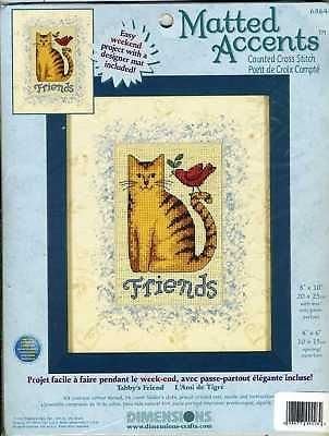 Dimensions Tabby's Friend Counted Cross Stitch Kit 6864 - Includes Mat
