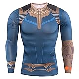 YUNYIYIS Men's Super-Hero Compression Sports Fitness Elastic T-Shirt Quick-Drying Running