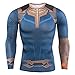 YUNYIYIS Men's Super-Hero Compression Sports Fitness Elastic T-Shirt Quick-Drying Running