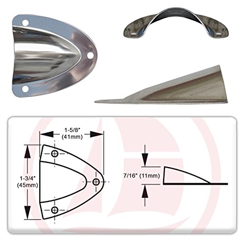 Small Stainless Steel Clamshell Vent / Wire Cover for Boat Five