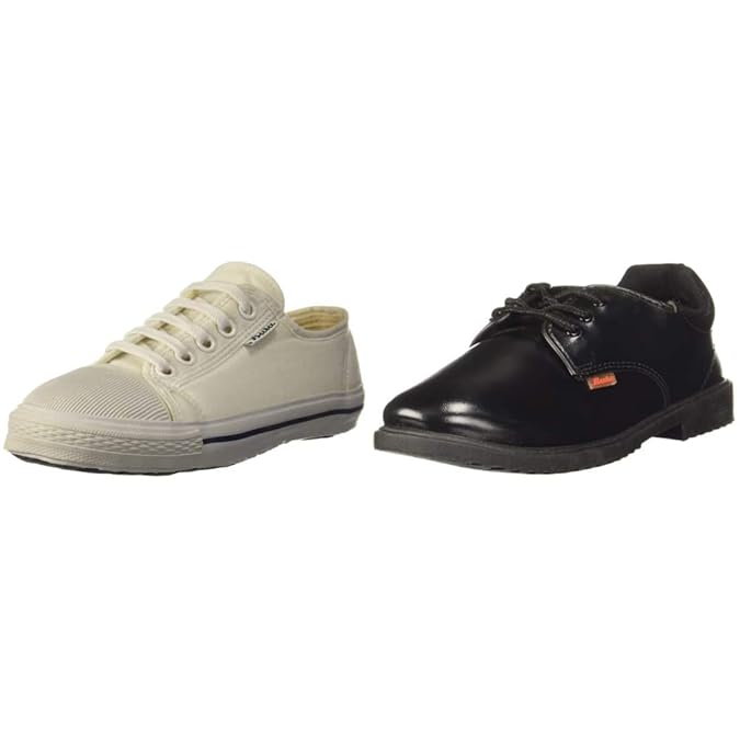 Buy BATA Boy's Super Match White School Shoes3 (4391845) Boy's NOVA