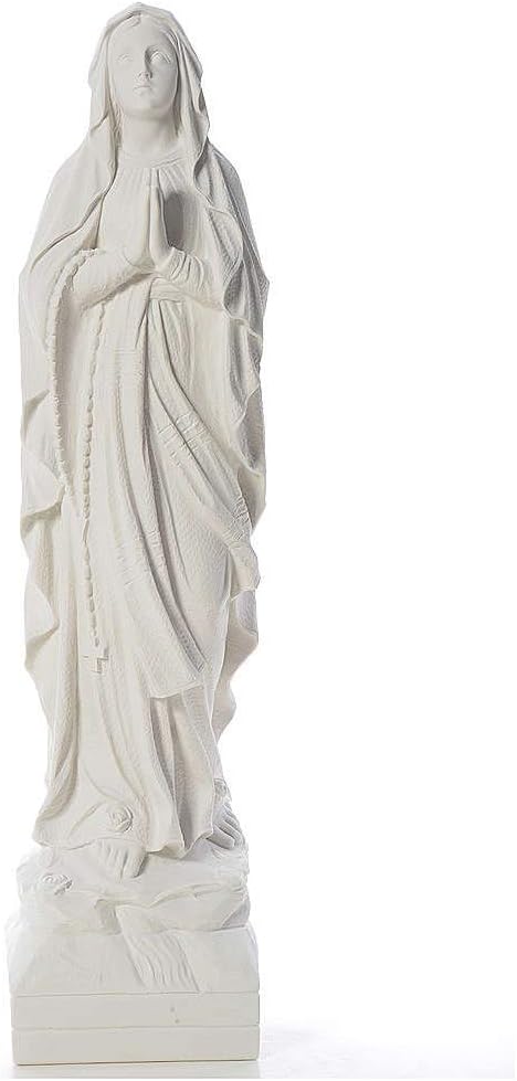 Holyart Our Lady of Lourdes 70 cm statue in reconstituted Carrara marble