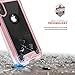 ZIZO ION Series for iPhone X Case Military Grade Drop Tested with Tempered Glass Screen Protector iPhone Xs Case Rose Gold Clear