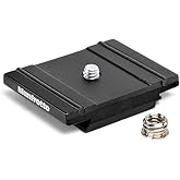 Manfrotto 200PL Plate in Aluminium, for Camera Tripods, Lightweight and Compact, Easy and Quick Set Up, Photography Equipment, for Content Creation and Vlogging