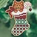Mill Hill Kitty's Stocking Counted Cross Stitch Christmas Ornament Kit 2010 Winter Holiday MH18-0301