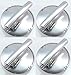 Surface Burner Knob, 4 Pack, for Maytag Jenn Air AP5668987 PS2375871 7733P410-60