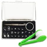 Eyeglass Repair Kit Nose Pads Screws Screwdriver Microfiber Cleaner Brush For Reading Glasses Prescription Sunglasses Sports Combo Eyewear Maintenance
