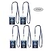 5Pack Extra Large ID Badge Holder for Passport with Lanyards,4x6 Inch Fill for Passports,Cash, Credit Card,etc.by Cypes