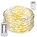 String Lights Dimmable, Oak Leaf 19.7ft 60 LED 8 Modes Fairy Lights Battery-Operated Firefly String Lights Flexible with Remote Cotrol,Waterproof Design,Warm White for Wedding Party Thanksgiving Decor