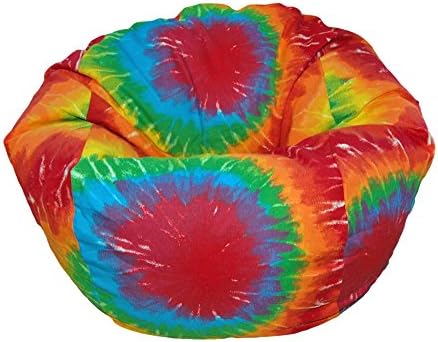 Amazon Com Ahh Products Tie Dye Rainbow Kid Bean Bag Chair Multi 27tiedyerainbow Toys Games