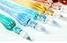 2pcs Glass Dip Pen Handmade Glass Signature Pen Elegant Crystal Dip Sign Gift Pen with Whale Penholder-9 Colors