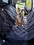 Beauty Traders Boutique Pet Series - Waterproof & Scratch Resistant, Car Seat Cover For Dogs, Large Black, Hammock Convertible, Durable, Luxury Quilted – for Cars, Trucks, SUV