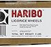 Haribo Gummi Candy, Black Licorice Wheels, 5-Pound Bag