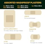 Value Aid Assorted Washproof Plasters 100 Pack Latex Free Hypoallergenic view 6