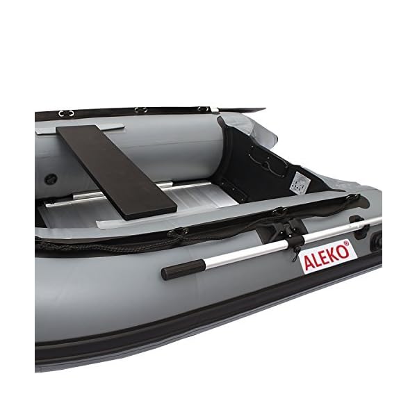 ALEKO-84-Feet-Grey-Inflatable-Boat-Aluminum-Floor-3-Person-Raft-Sport-Motor-Fishing-Boat-3-Plus-Keel-Air-Chambers