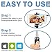 NIRVASENSE Ultra Portable Wired Selfie Stick No Bluetooth Pairing - No Battery Charging Premium & Sturdy Design Best Pocket Sized Cable Monopod - Compatible with iPhone, Android & All Smartphones