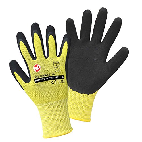 GRIFFY Gants en maille fine SCREEN TOUCH L+D 14906-7 Nylon avec revêtement en latex Taille 7
