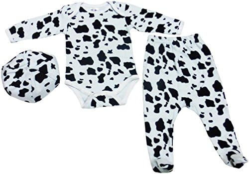 Baby Pants Onesies Clothes Set Animal Print for Infant Unisex Light Blue - Black