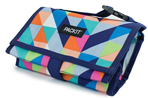PackIt Freezable Lunch Bag with Zip Closure, Paradise Breeze