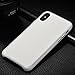 iPhone X Case, iPhone 10 Case, Muti-layer Matte Hard PU Leather Cover Shock Absorbing Case Microfiber Soft Lining Cloth Cushion Shell [Supports Wireless Charging] for Apple iPhone X 10 Edition (White)