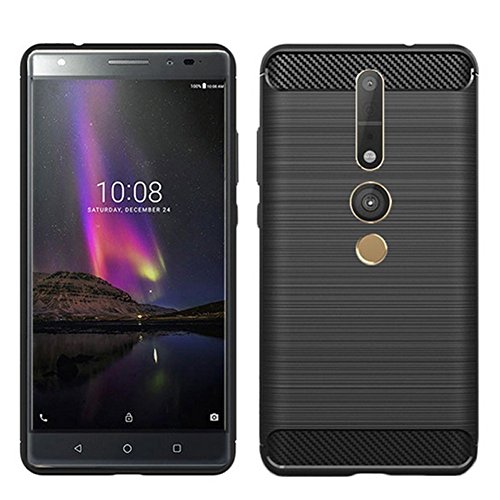 Lenovo Phab 2 Pro Case,MYLB Ultra Slim Lightweight Carbon Fiber Design Flexible Soft TPU Case Highstrength Shockproof Protective Back Cover to Protect the Mobile Phone for Lenovo Phab 2 Pro (Black)