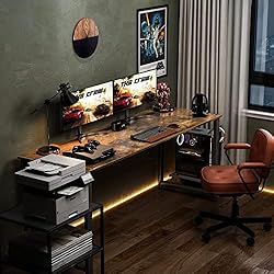 Coleshome 63 Inch Computer Desk, Modern Simple