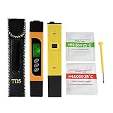 XCSOURCE 3in1 TDS+EC+Temp Meter and Ph Meter with