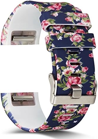 AIWELL for Fitbit Charge 2 Bands,Silicone Adjustable Replacement Sport Strap Printed Bands with Classic Buckle for Fitbit Charge2 HR,Fitbit Charge 2 Accessories Wristbands