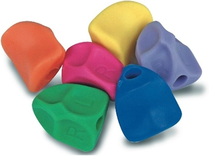The Classics Solo Training Grips, 12 Pack, Assorted Colors, .75 Inch Long (TPG-17112) : Teaching Materials : Office Products