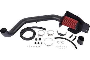 Koomaha 10553 Heat Shield Cold Air Intake Kit Replacement for Jeep Wrangler TJ 4WD 4.0L 1997 1998 1999 2000 2001 2002 2003 2004 2005 2006
