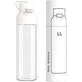 Levore 26oz Clear Water Bottle, Leak Proof One-Hand Open Flip Lid, Cup Holder Compatible, BPA-Free USA Tritan Plastic, Dishwasher Safe for Office, School, Gym & Outdoor Use (1 Pack)