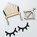 Cute Eyelash Baby Kids Bedroom Nursery Decor Wall Sticker Decal (Black)