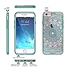 iPhone 6 Plus, iPhone 6s Plus Case, True Color Teal Ethnic Mandala Printed on Clear Transparent Hybrid Cover Hard + Soft Slim Thin Durable Protective Shockproof TPU Bumper Cover